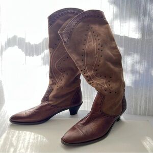 Chic Brown Women's Heeled Boots